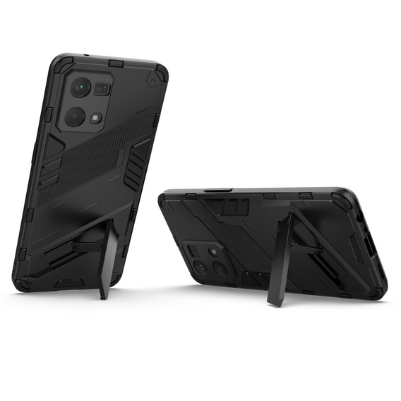 Husa pentru Oppo Reno7 4G, Military kickstand, albastru