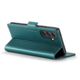 Husa cu clapetă CASEME pentru Samsung Galaxy A54 5G, Litchi Wallet, verde