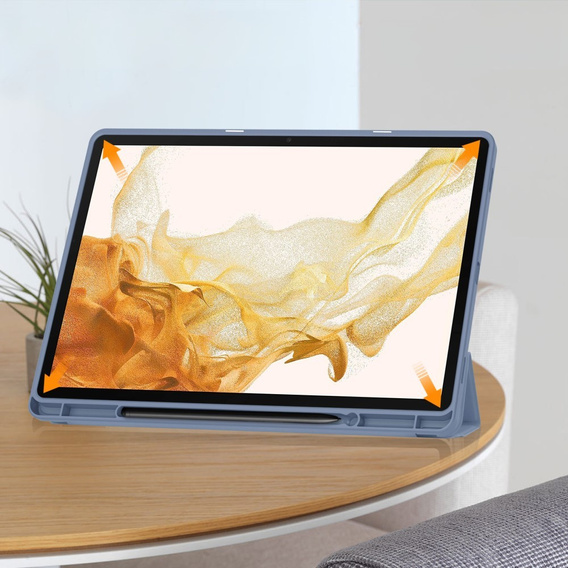 Husă pentru Samsung Galaxy Tab S10+ Plus, Smartcase cu spațiu pentru stylus, violet
