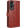 Cu clapetă pentru Honor 90 Lite 5G, Crazy Horse Wallet, maro