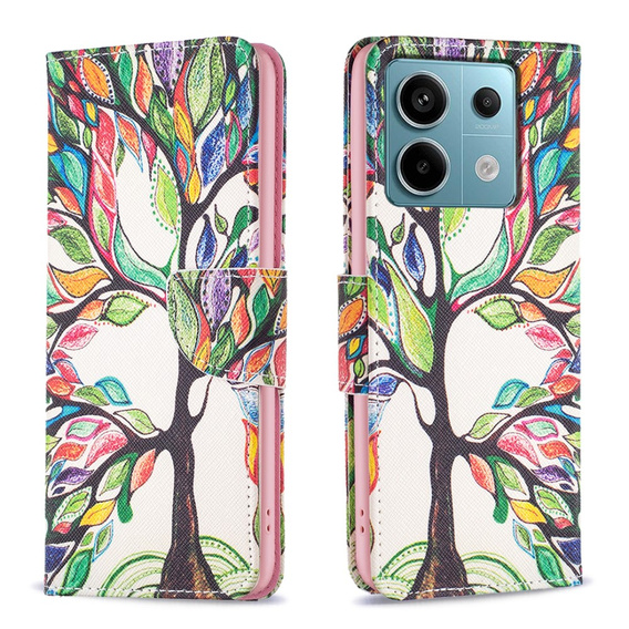 Cu clapetă pentru Xiaomi Redmi Note 13 Pro 5G, Wallet, Tree of Life
