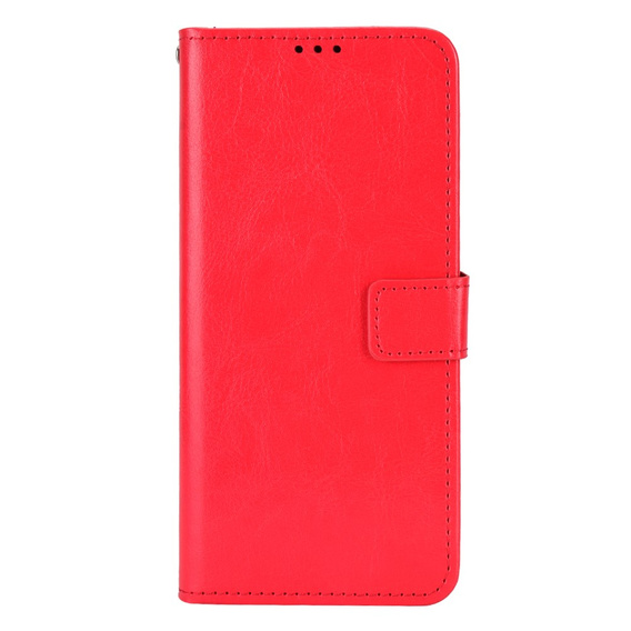 Cu clapetă pentru Oppo Reno 11F 5G, Crazy Horse Wallet, roșu