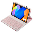 Tastatura Bluetooth pentru Lenovo Idea Tab 11" 2025 TB336FU TB336ZU, roz