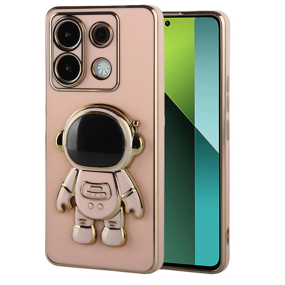 Carcasă pentru Xiaomi Redmi Note 13 Pro 5G, Astronaut, roz + sticlă călită 9H