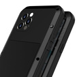 Love Mei Huse pentru iPhone 12 Pro, armored with glass, negru