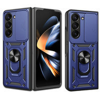 Husă blindată pentru Samsung Galaxy Z Fold5 5G, CamShield Slide, albastru