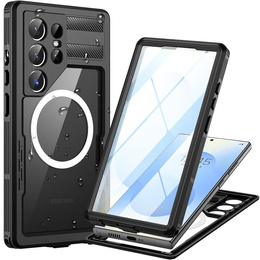 Husă impermeabilă pentru Samsung Galaxy S25 Ultra, Redpepper, pentru MagSafe, negru