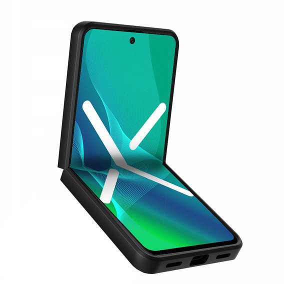 Husă blindată pentru Huawei P50 Pocket, CamShield Slide, negru