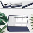 Husă pentru Samsung Galaxy Tab S10 Lite / S10 FE / S9 FE, Smartcase Hybrid, cu spațiu pentru stylus, albastru închis