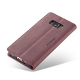Husa CASEME pentru Samsung Galaxy S8, Leather Wallet Case, maroon