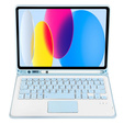 Carcasă + tastatură iPad 10.9 2022 10 Gen, TouchPad Pen Slot, albastru