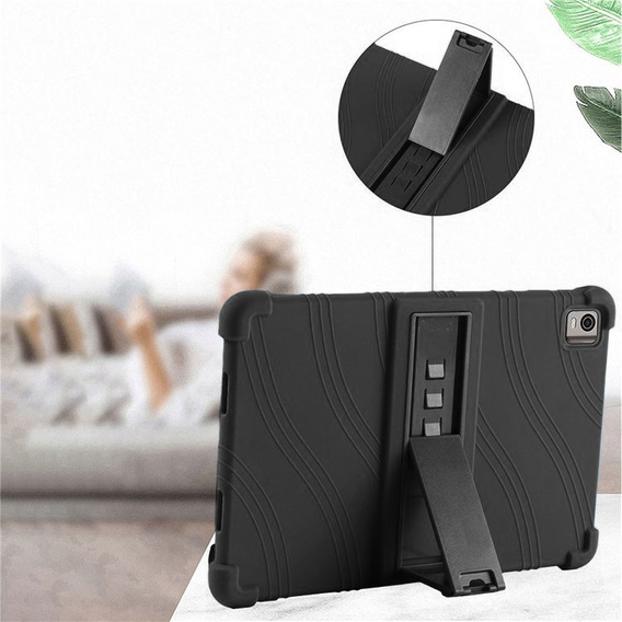 Silicon husă pentru Nokia T21, Impact, armat, negru