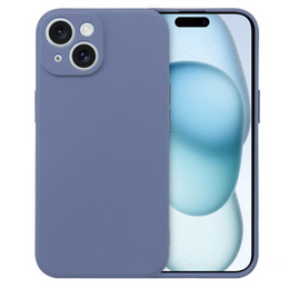Husa pentru iPhone 15 Plus, Silicone Lite, gri
