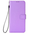 Cu clapetă pentru Xiaomi Redmi Note 13 5G, Wallet Smart Magnet, violet