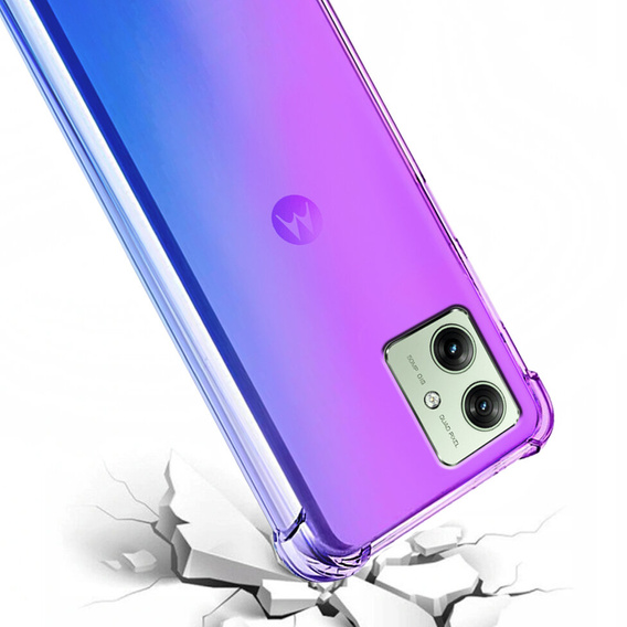 Husa pentru Motorola Moto G54 5G, Gradient Dropproof, Violet / albastru
