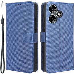 Cu clapetă pentru Infinix Hot 30, Wallet Smart Magnet, albastru