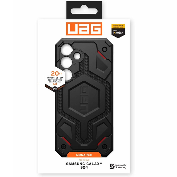 Urban Armor Gear Huse pentru Galaxy S24, Monarch, negru