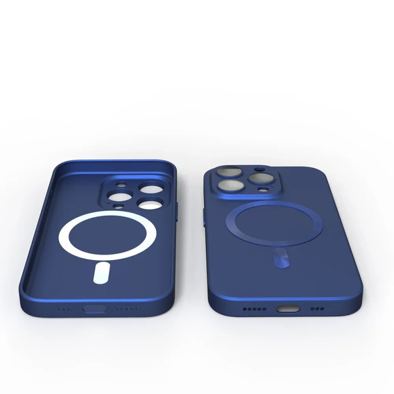 Husă pentru iPhone 16 Pro, ColorMag, pentru MagSafe, albastru închis