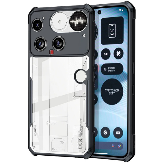 Huse pentru Nothing Phone 3 5G, AntiDrop Hybrid, negru