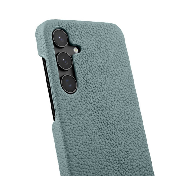 Carcasă MELKCO pentru Samsung Galaxy S24, din piele, albastru