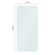 2x sticlă călită pentru iPhone 14 Plus, ERBORD 9H Hard Glass pe ecran