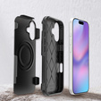 Husă MagForce pentru iPhone 17, pentru MagSafe, blindată, neagră