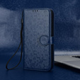 Husa cu clapetă pentru Realme Note 70T 4G, Wallet Rhombus, albastru