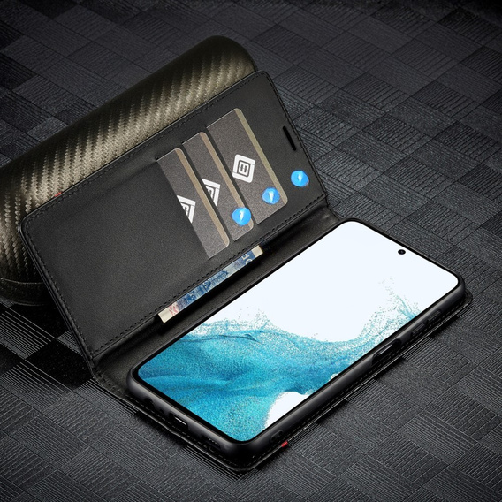 Carcasă cu clapetă pentru Samsung Galaxy A36, Carbon LC.IMEEKE, negru