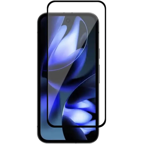 Sticlă călită 3D pentru Google Pixel 9A, cadru negru