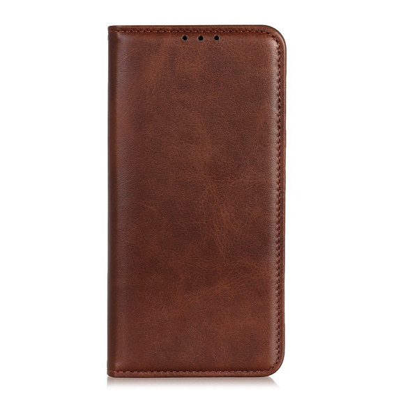 Husa cu clapetă pentru Samsung Galaxy M51, Split Leather, maro