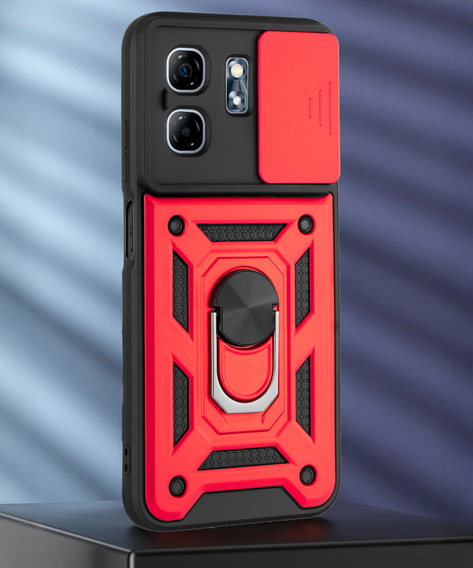 Husă blindată pentru Infinix Hot 50i 4G, CamShield Slide, roșu