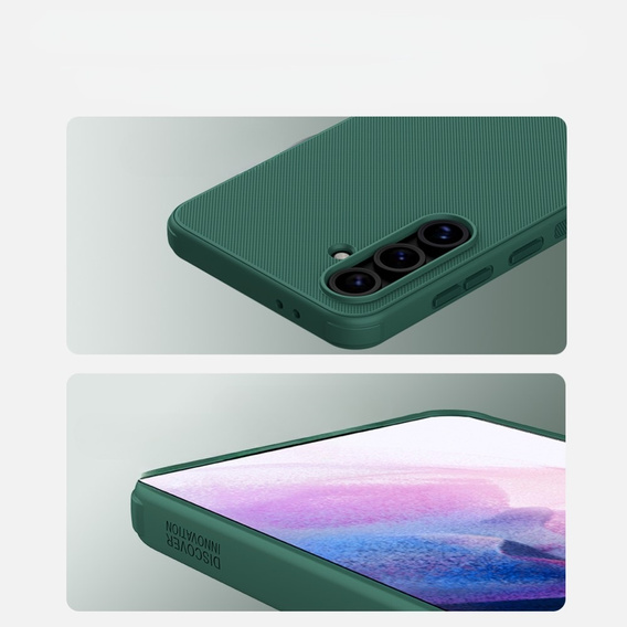 Husa NILLKIN pentru Samsung Galaxy S24 FE, Frosted Shield, pentru MagSafe, verde