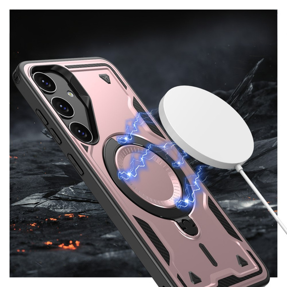 Carcasă pentru Samsung Galaxy S24 FE, Military MagSafe, roz