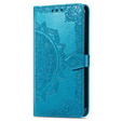 Cu clapetă pentru Oppo A98 5G, Mandala, albastru