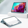 Husă pentru Lenovo Tab P12, Smartcase cu spațiu pentru stylus, albastru