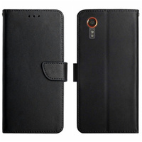 Husa cu clapetă pentru Samsung Galaxy Xcover 7, Split Leather, negru