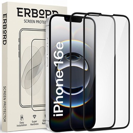 2x sticlă călită pentru iPhone 13/13 Pro, ERBORD 3D pentru întregul display