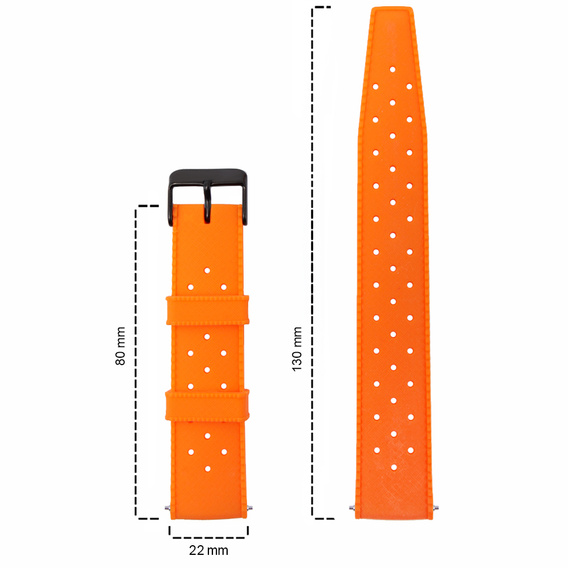 ERBORD curea universală din silicon de 22 mm