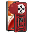 Husă blindată pentru Oppo Reno 12FS / 12F, CamShield Slide, roșu