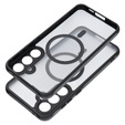 Husă pentru Samsung Galaxy A55, pentru MagSafe, ERBORD Matt Case, negru + sticlă pentru ecran