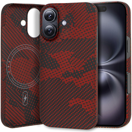 Carcasă pentru iPhone 16 Plus, Aramid Fiber MagSafe, roșu