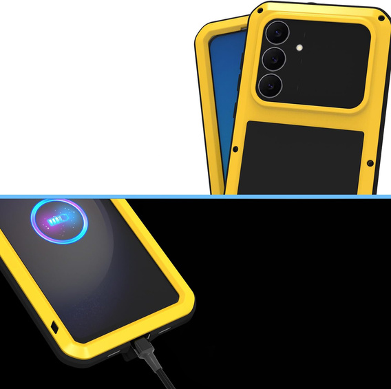 Husă blindată cu sticlă temperată pentru Samsung Galaxy S25 FE