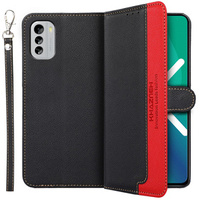 Cu clapetă pentru Nokia G60 5G, KHAZNEH RFID Case, Dual Color, negru