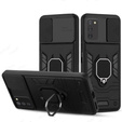 Husă pentru Samsung Galaxy A03s, KickStand Camera Lens, albastru