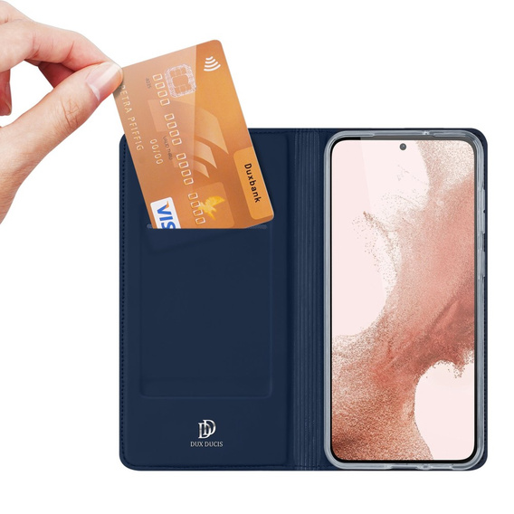 Dux Ducis Huse pentru Samsung Galaxy S23, Skinpro, albastru închis