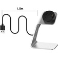 Stație de andocare USB din aluminiu pentru Garmin Fenix 7/7S/7X/6/6X/6S, argintiu