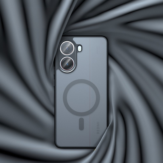 Husă pentru Xiaomi Poco X7 Pro 5G, pentru MagSafe, ERBORD Matt Case, negru