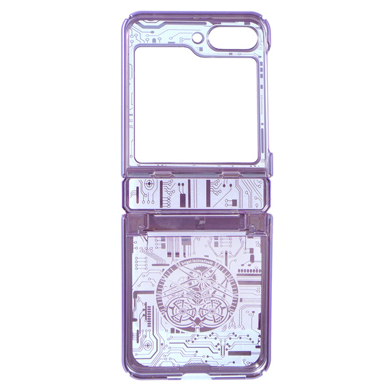 Husă pentru Samsung Galaxy Z Flip 5 5G, Mechanical Legend, violet