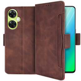 Cu clapetă pentru OnePlus Nord CE 3 Lite 5G, Card Slot, maro