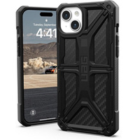 Carcasă Urban Armor Gear pentru iPhone 15 Plus, Monarch, carbon negru